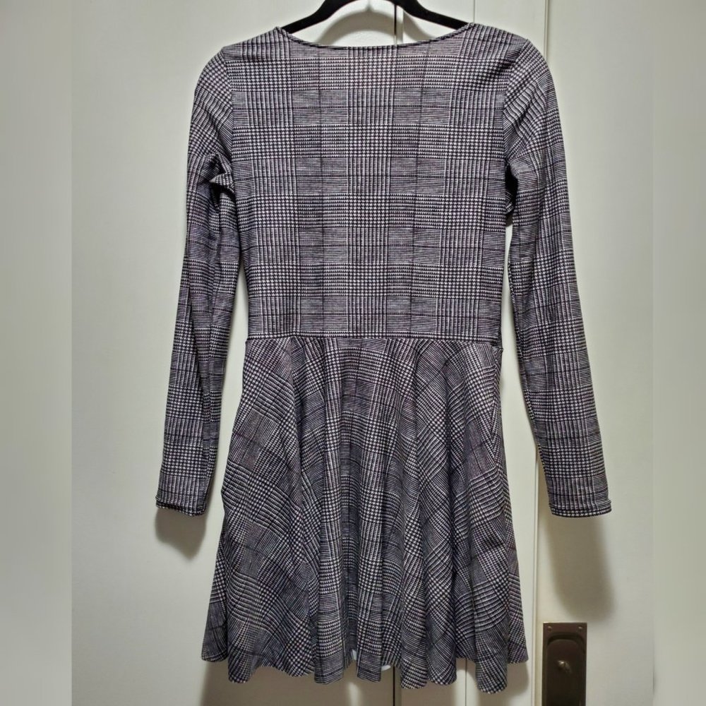Blackmilk - Tweed Mono Squared Up Mini Skater Dress - Limited - Picture 6 of 8